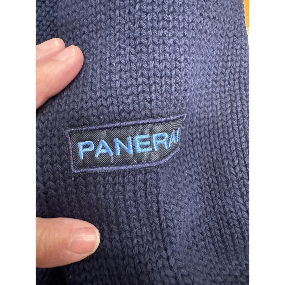 Panerai Roll Neck Sweater Blue Knit 100% Cotton Men's